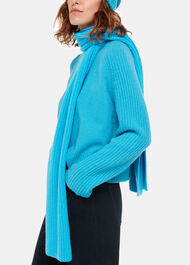 Wool Mix Rib Scarf