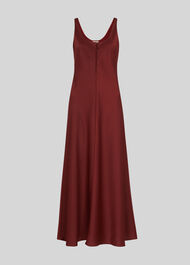Pippa Satin Slip Dress Burgundy
