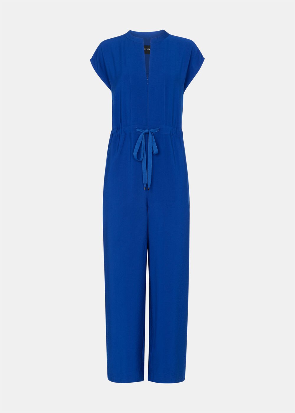 Petite Sleeveless Drawstring Jumpsuit