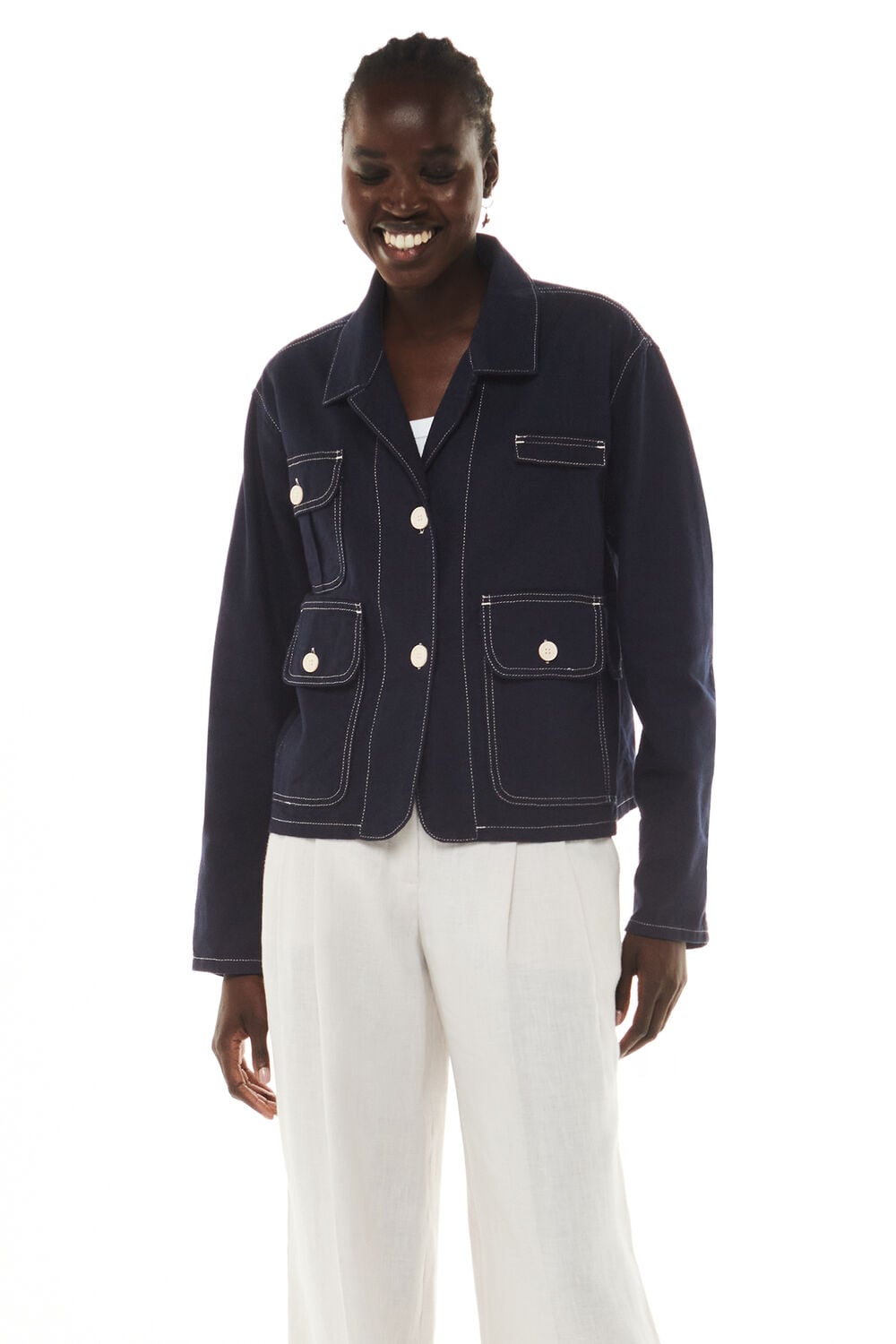 Cassie Cargo Pocket Jacket