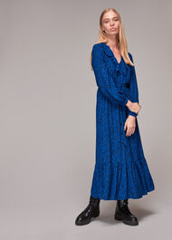 Diagonal Texture Print Dress
