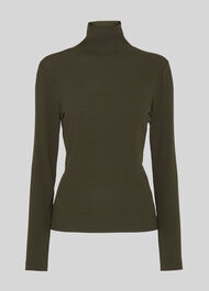 Essential Polo Neck Khaki