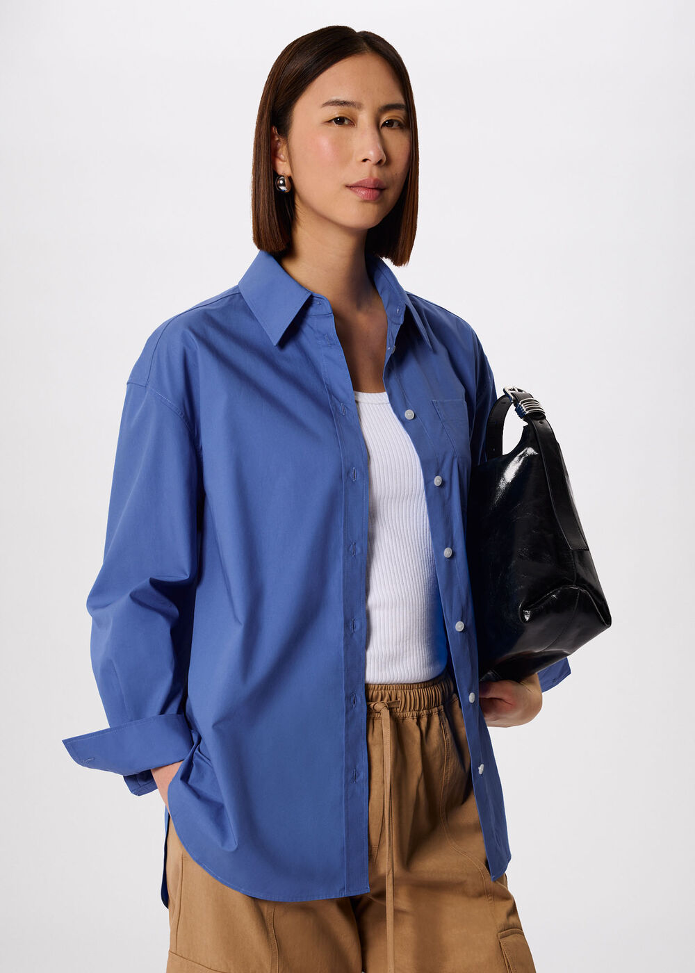 Oversized Cotton Poplin Shirt