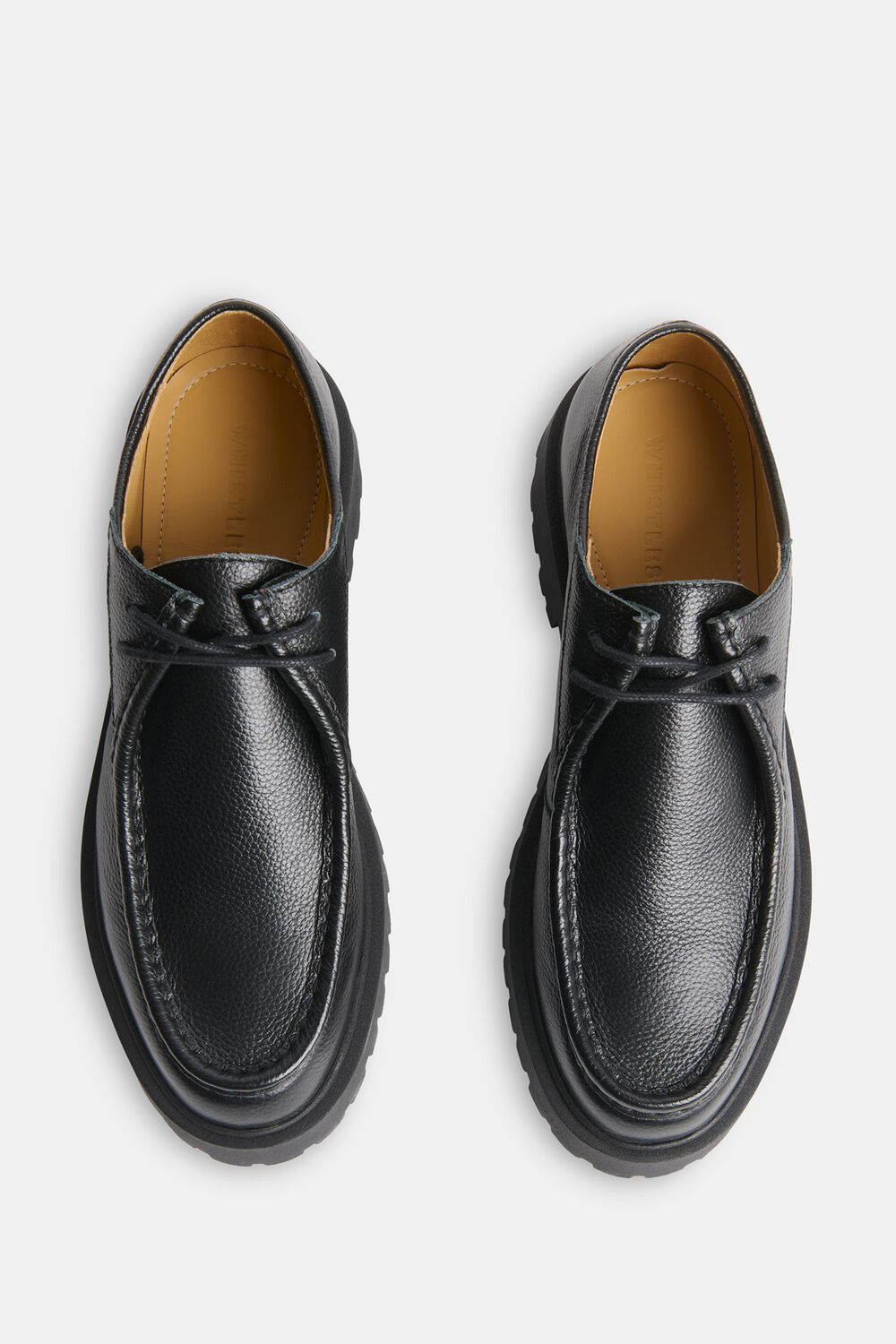 Black Chunky Lace Up Shoe