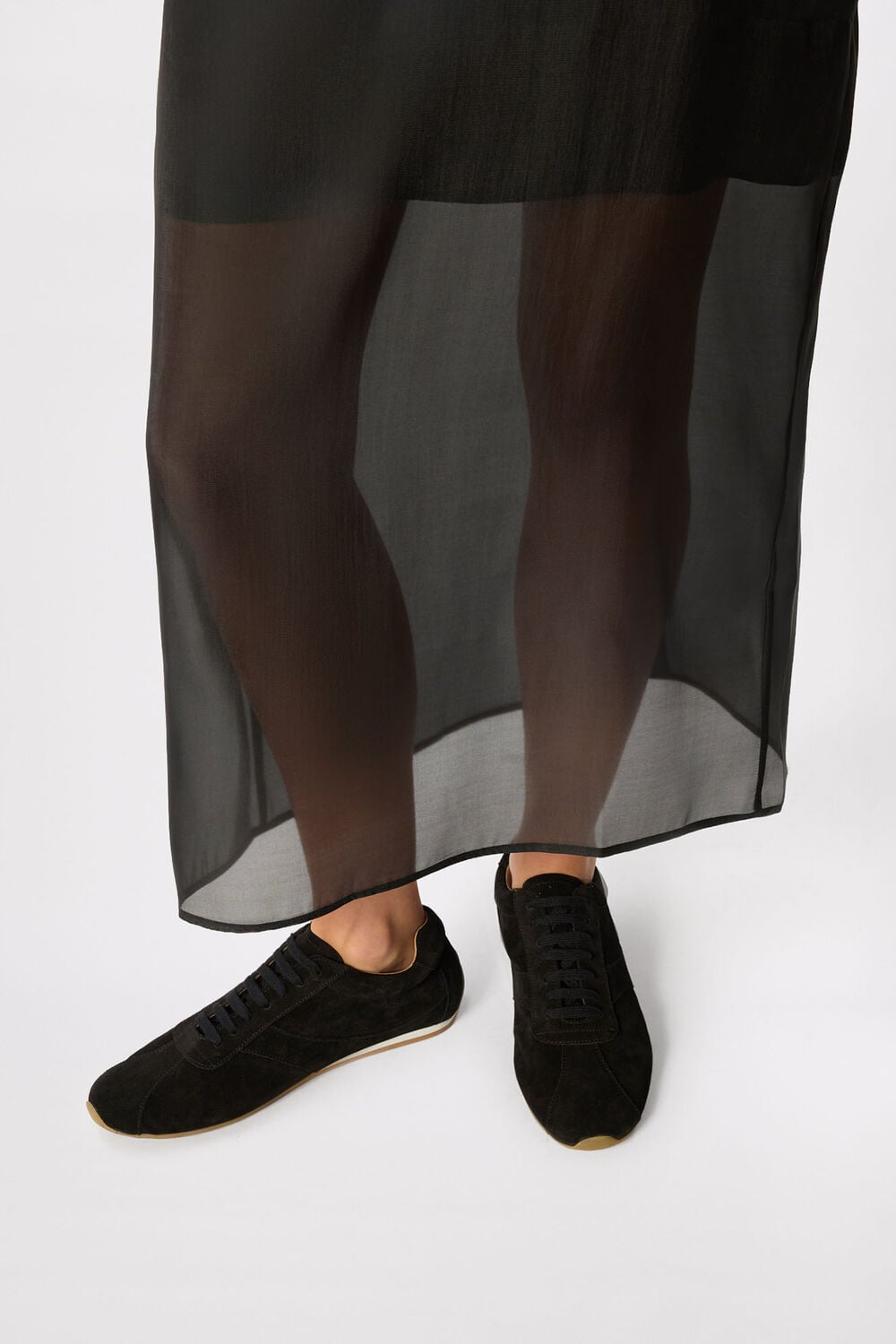 Black Suede Unlined Sneaker