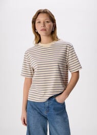 Stripe Relaxed Cotton T-shirt