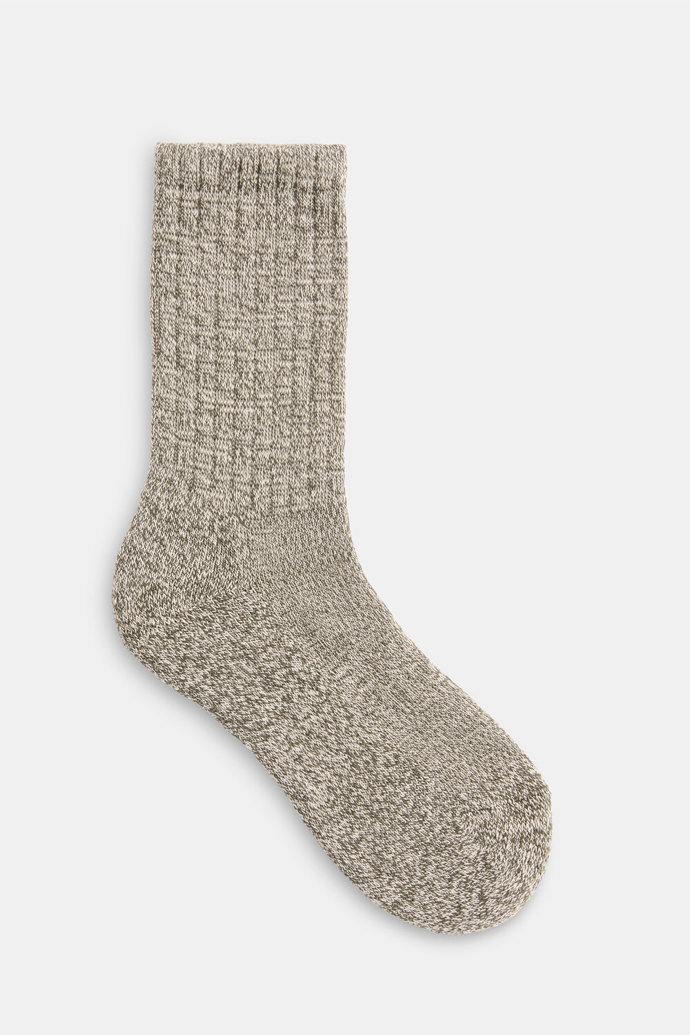 Khaki Chunky Marl Socks