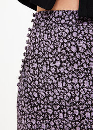 Daisy Field Side Button Skirt