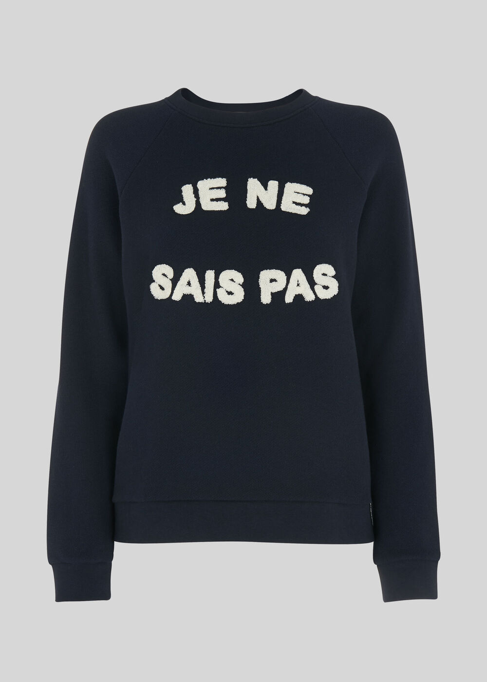 Je Ne Sais Pas Logo Sweatshirt Navy