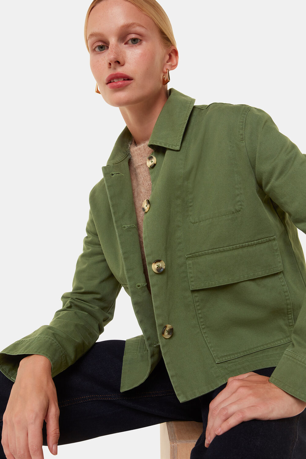 Dark Green Marie Casual Jacket