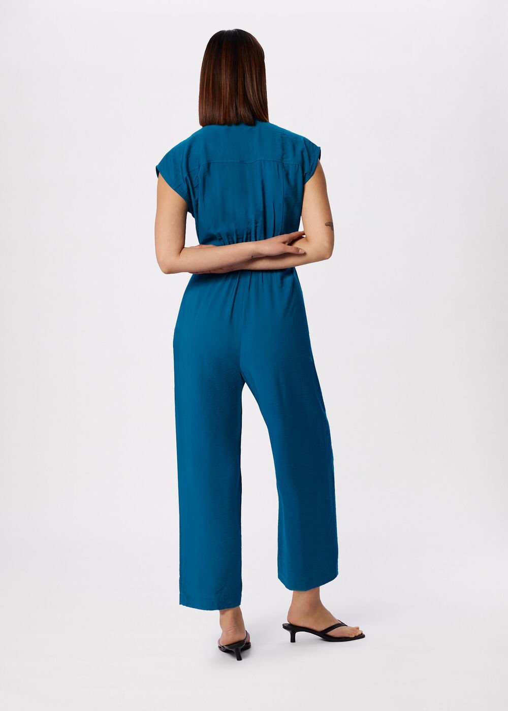 Sleeveless Drawstring Jumpsuit