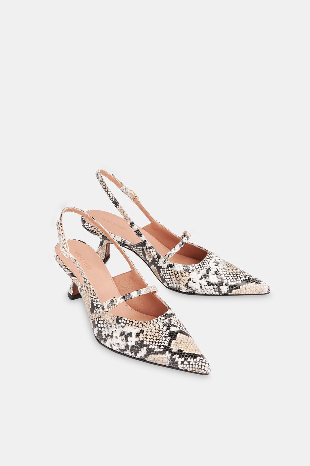 Nila Snake Slingback Heel