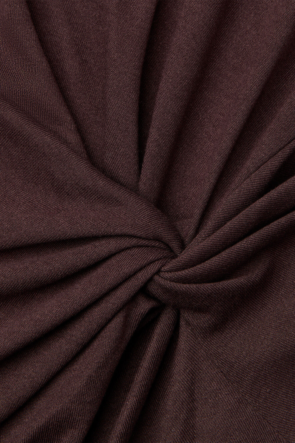 Roll Neck Twist Front Top