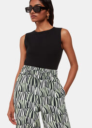 Petite Checkerboard Tiger Trouser