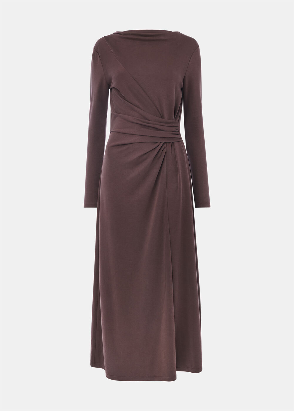 Ruched Detail Midi Dress