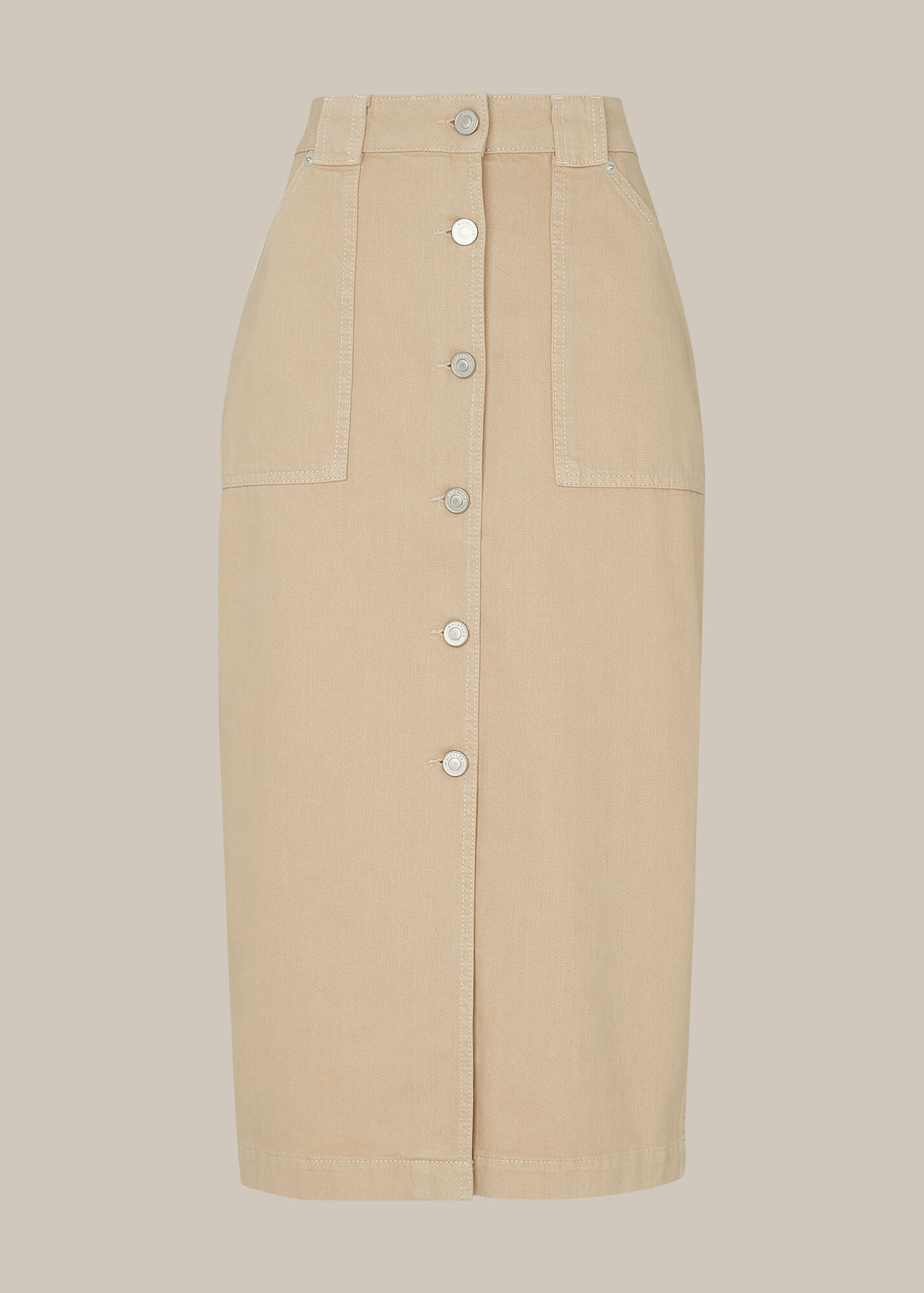 Stone Utility Denim Skirt WHISTLES