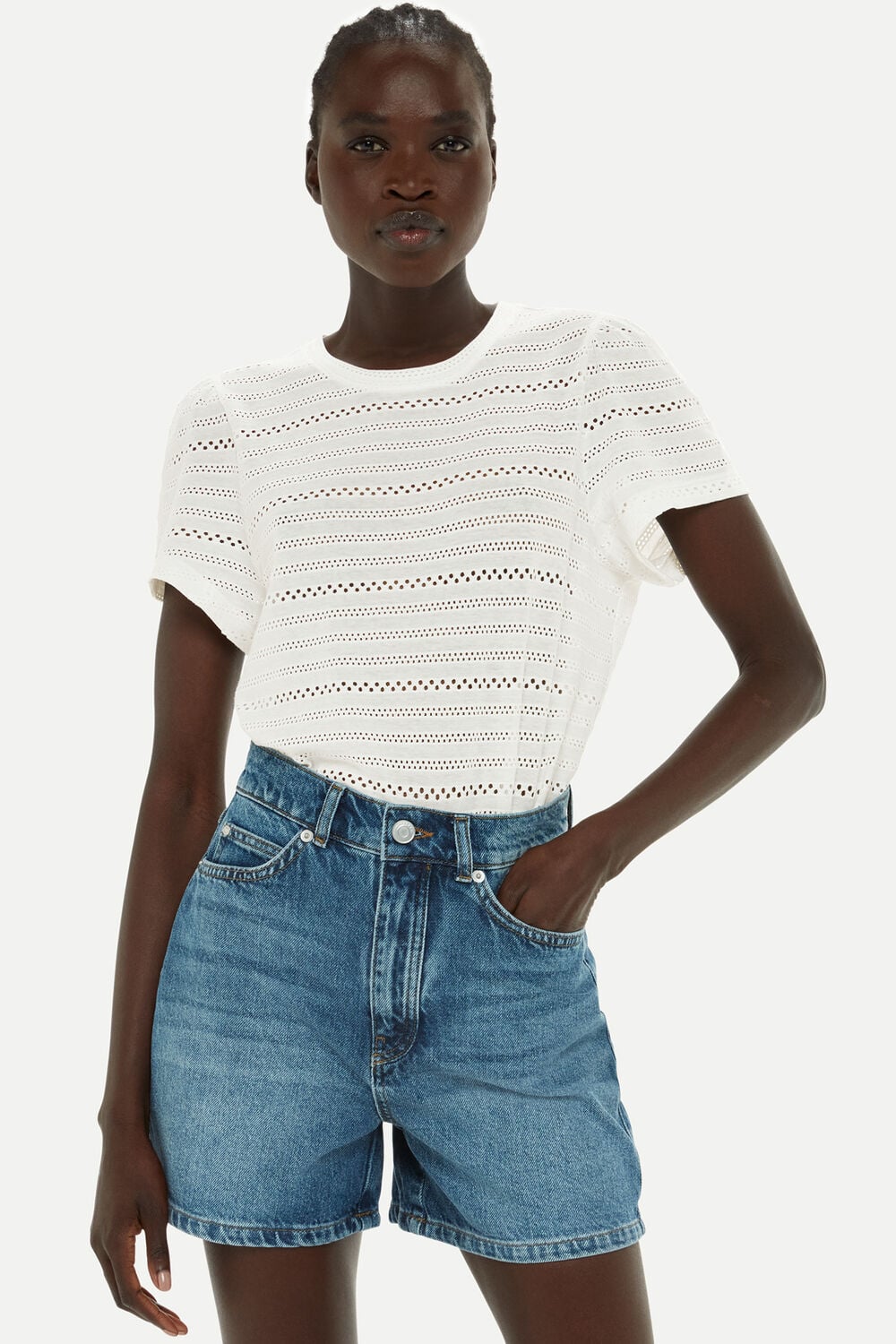 Ivory Broderie Top