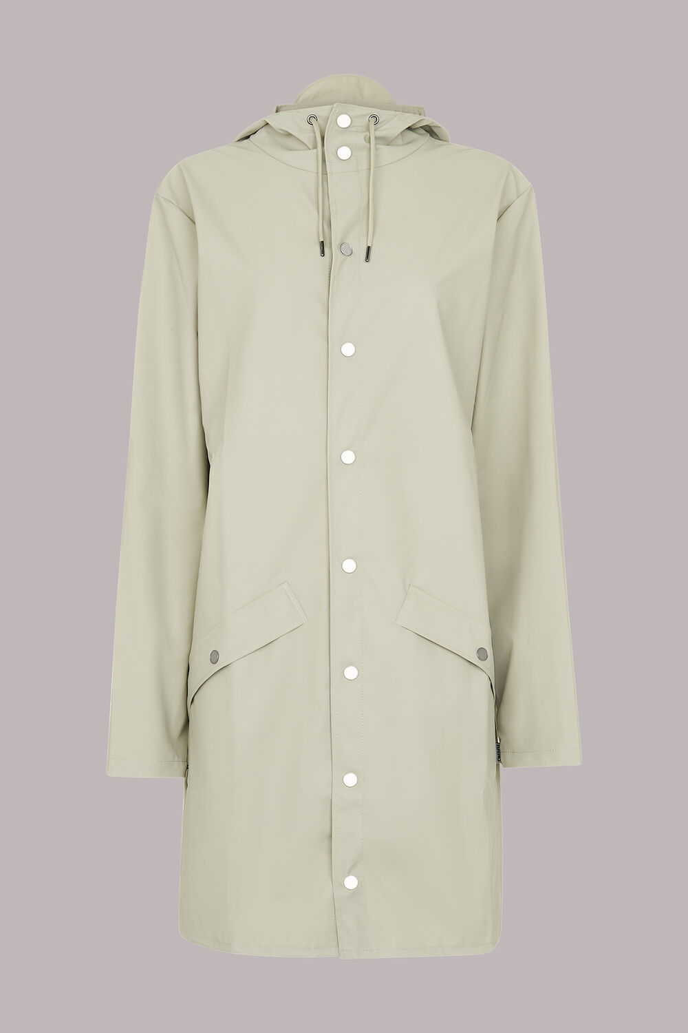 Pale Grey Rains Long Jacket