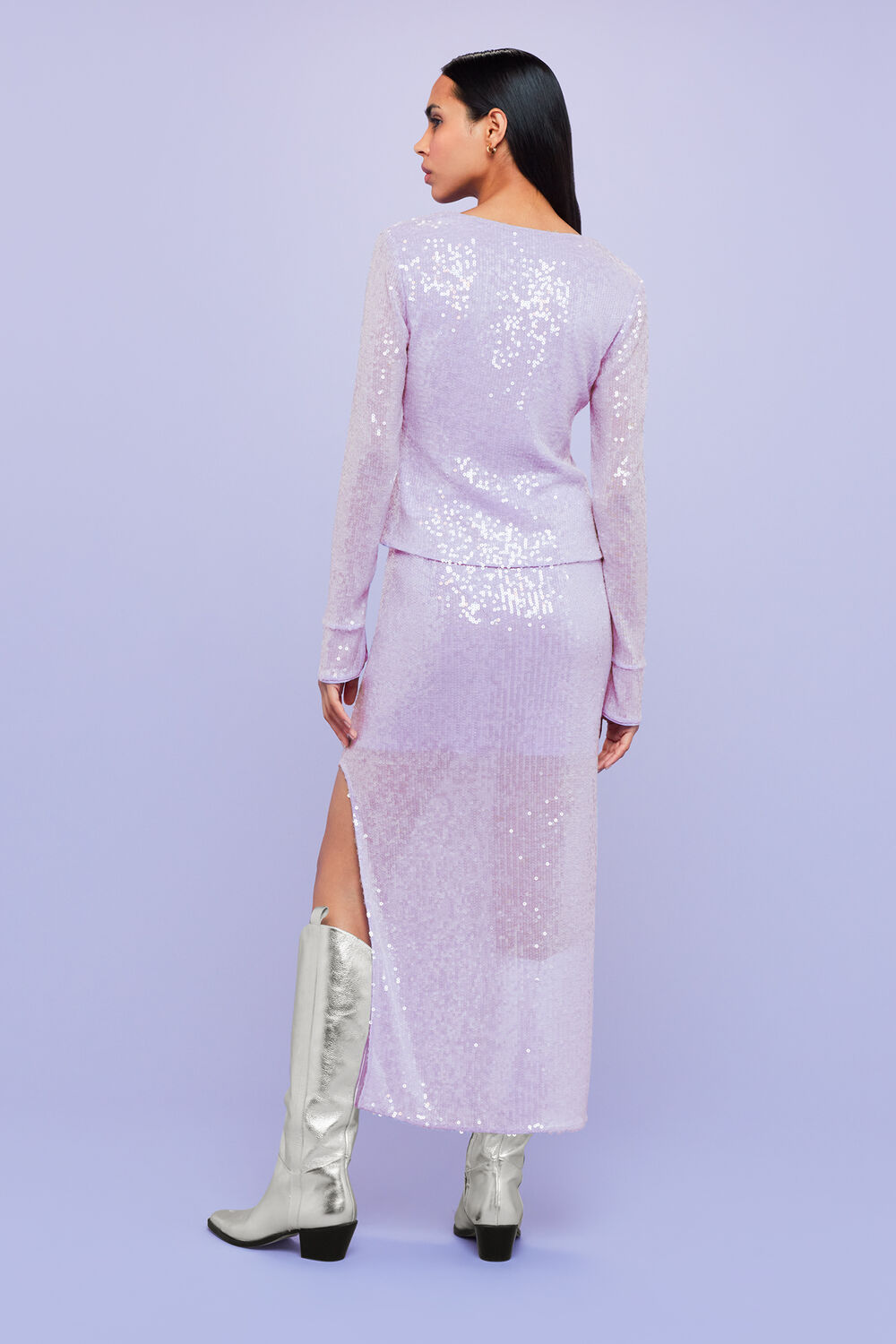 Lio Sequin Sculptured Skirt