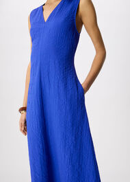 V Neck Textured Dress