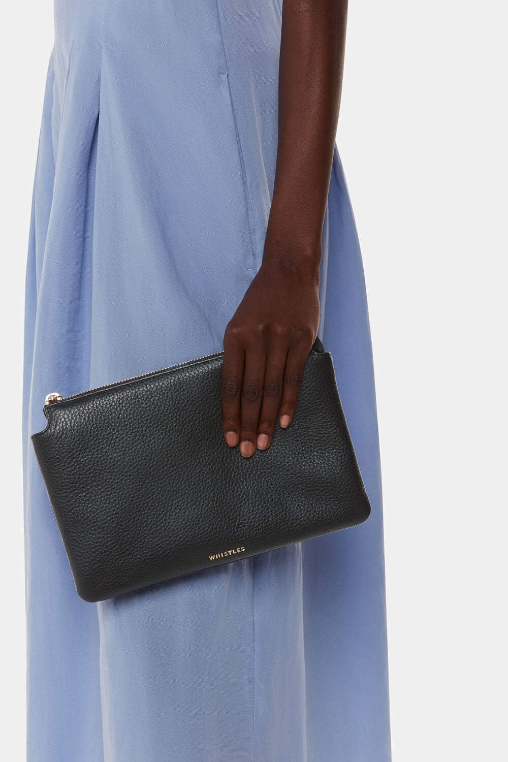 Black Elita Double Pouch Clutch