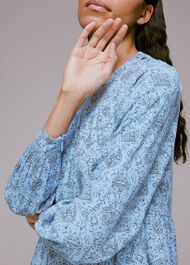 Monument Print Trapeze Dress