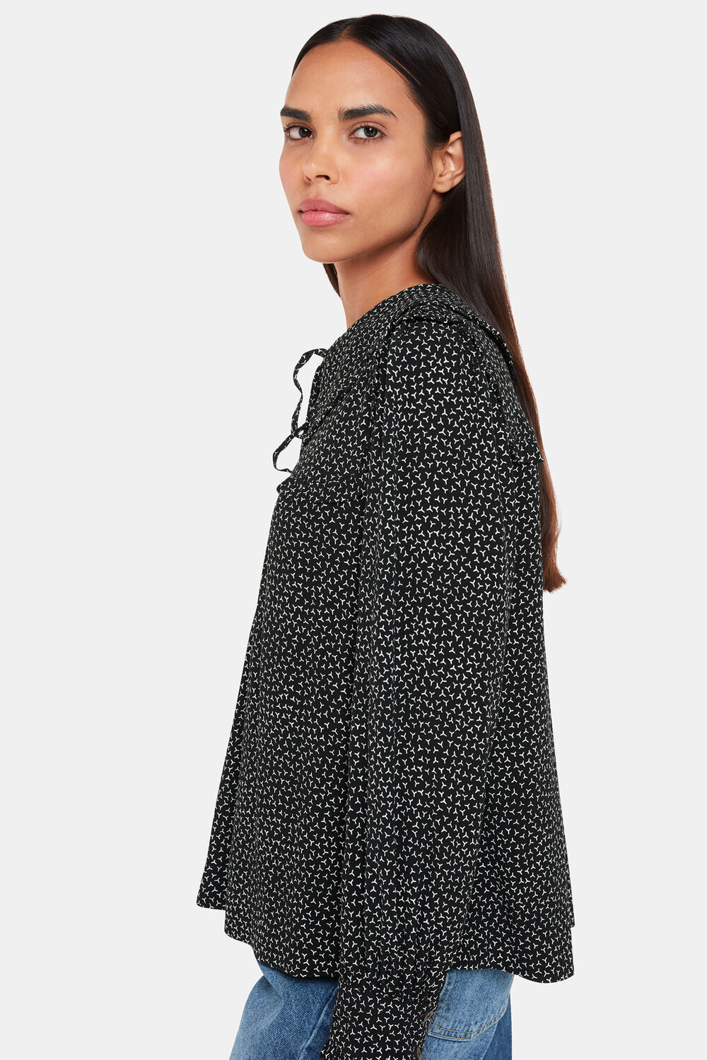 Scattered Y Saskia Collar Top
