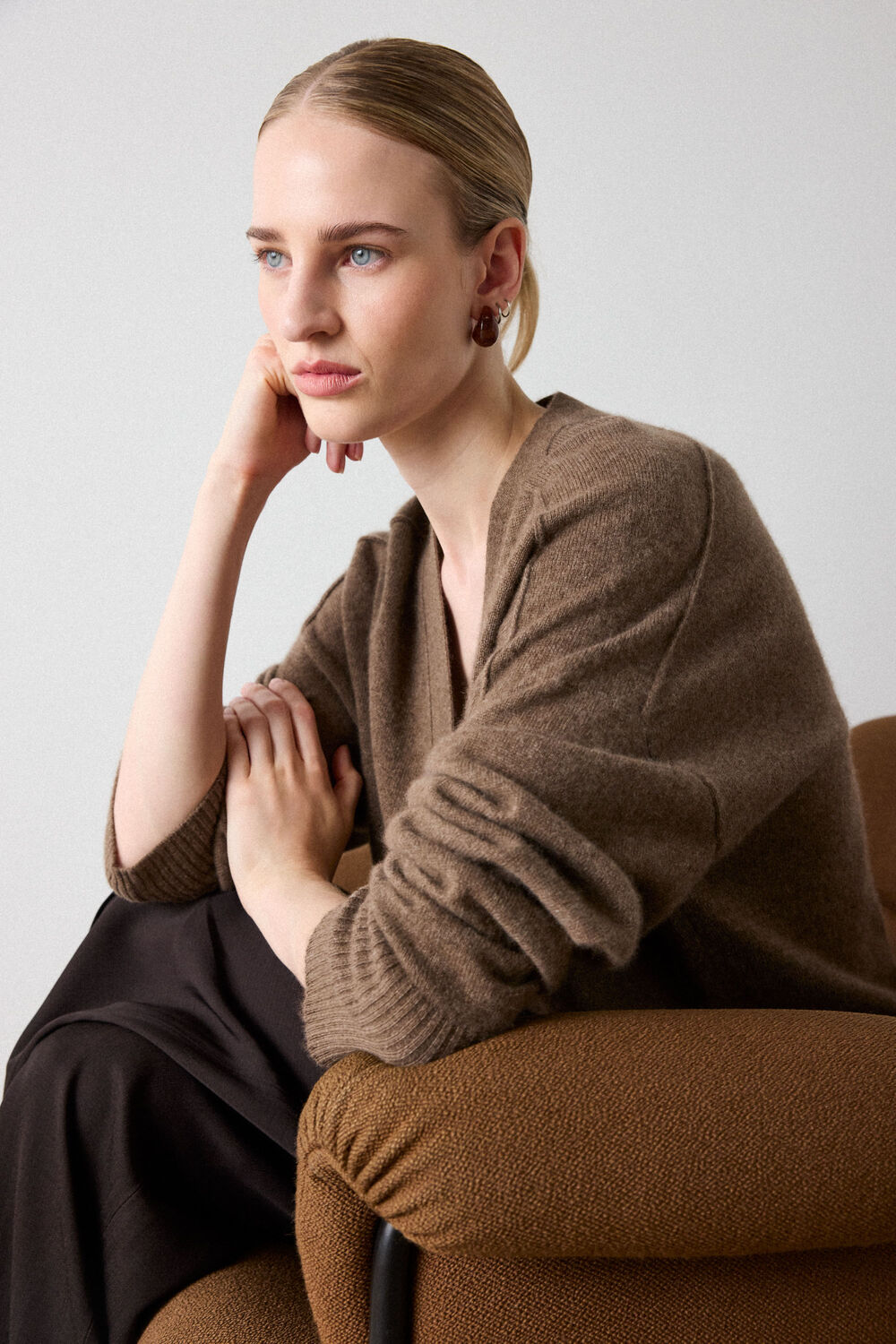 Cashmere Button Cardigan