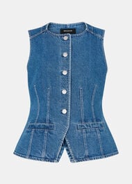 Petite Slim Fit Cotton Waistcoat