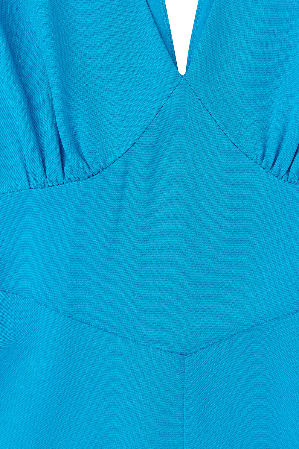 Panel Detail V-Neck Maxi Dress