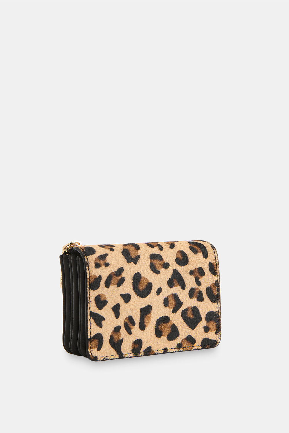 Leopard Print Eli Triple Pouch Compact Purse
