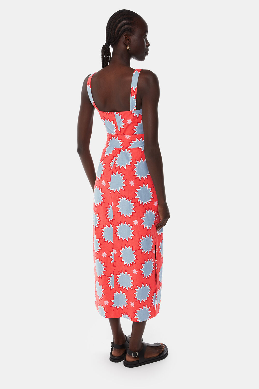 Sunburst Linen Blend Dress