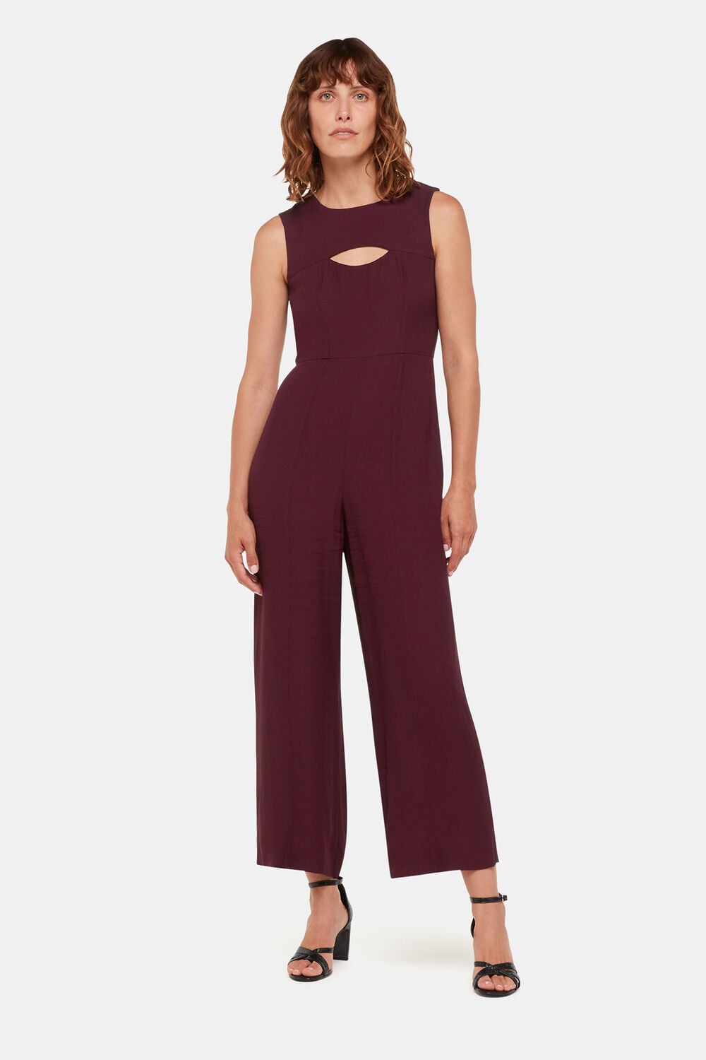 Burgundy Harley Cut Out Jumpsuit