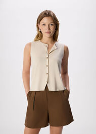 Lucy Button Front Knit Tank