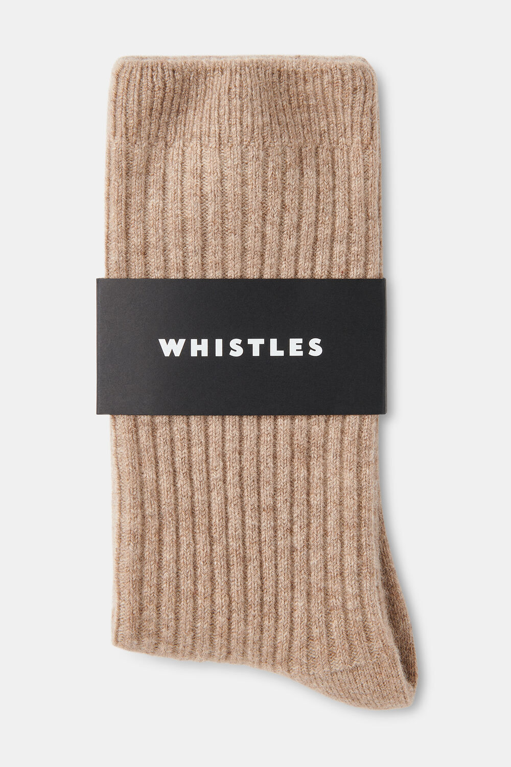 Cashmere Ribbed Socks