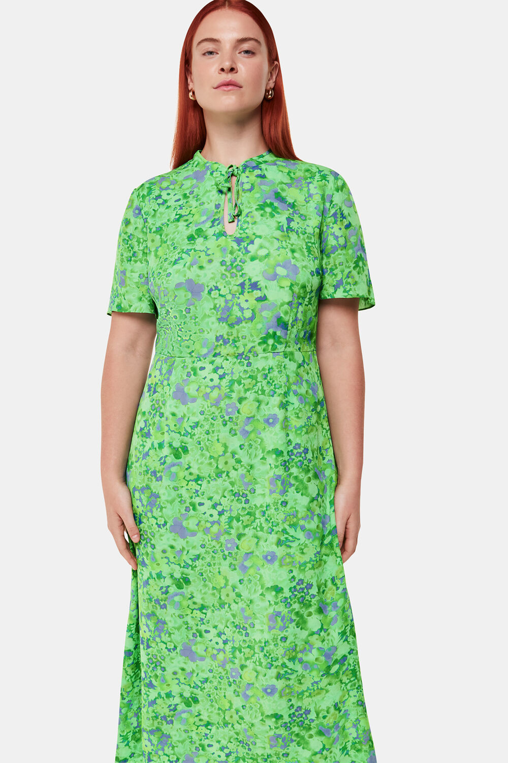 Green Lucid Floral Bonnie Dress