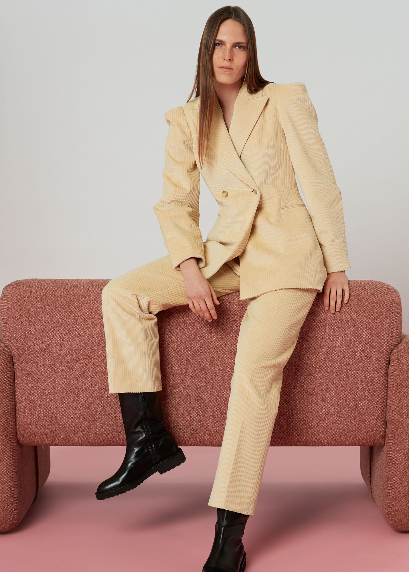 Beige Suki Cord Trouser WHISTLES Whistles UK