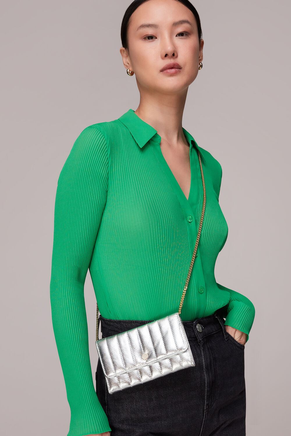 Elly Quilted Chain Purse
