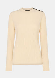 Button Detail Longline Knit