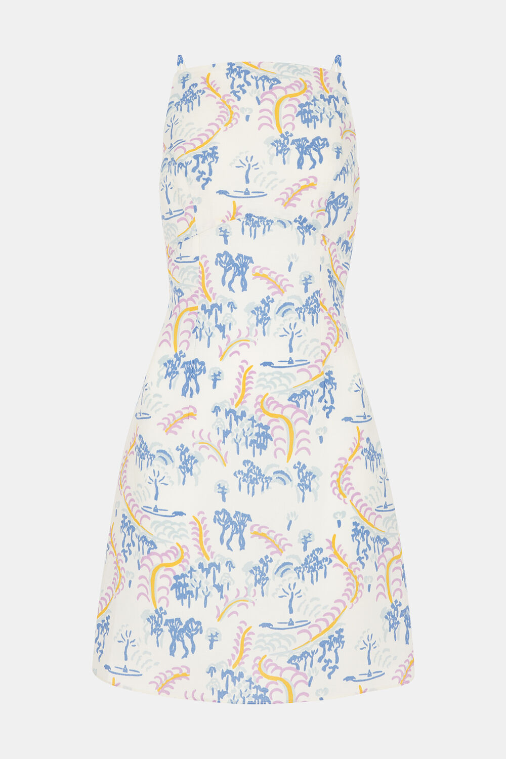 Ivory Rainforest Linen Blend Dress