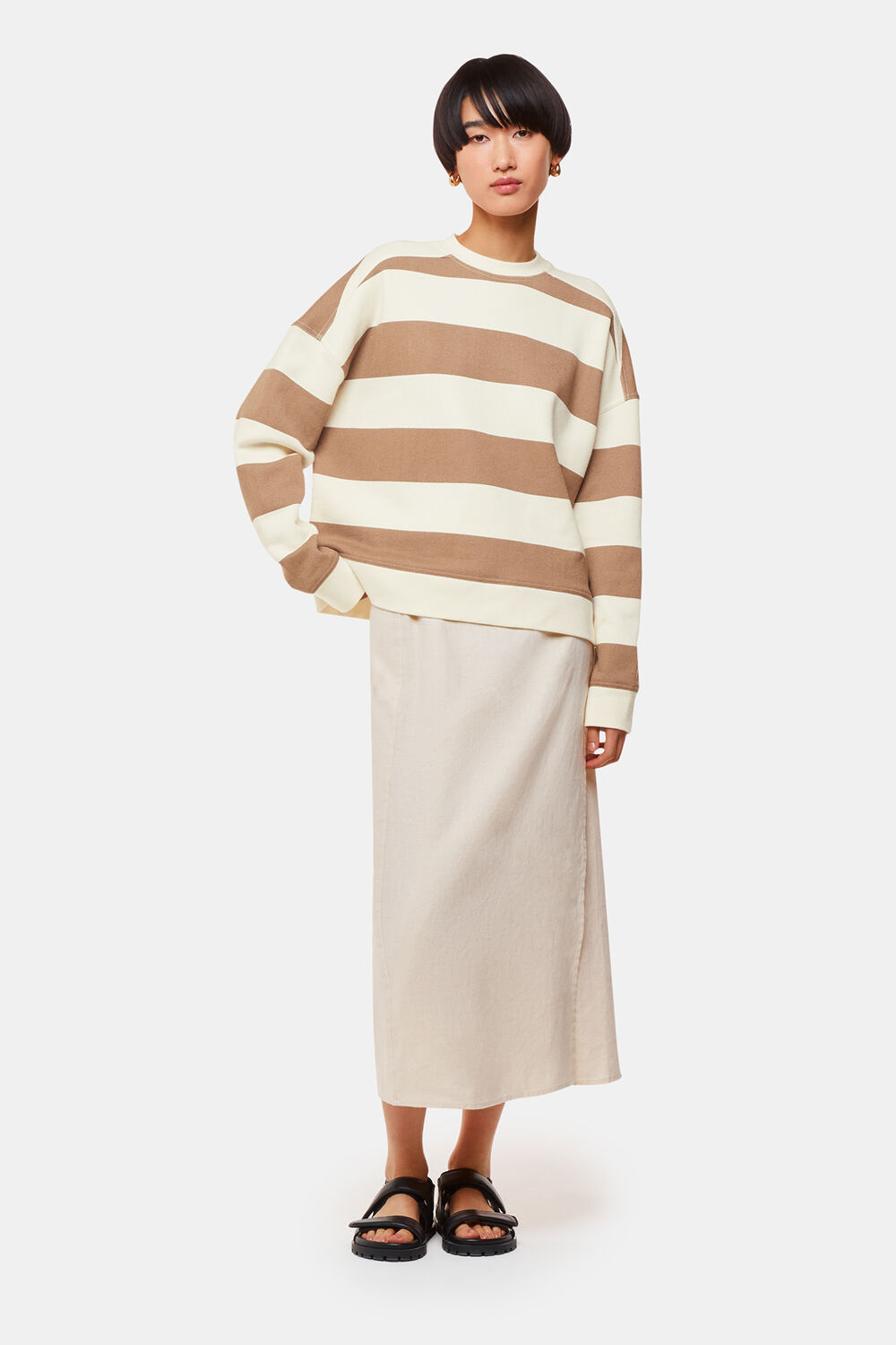 Wide Stripe Sweat