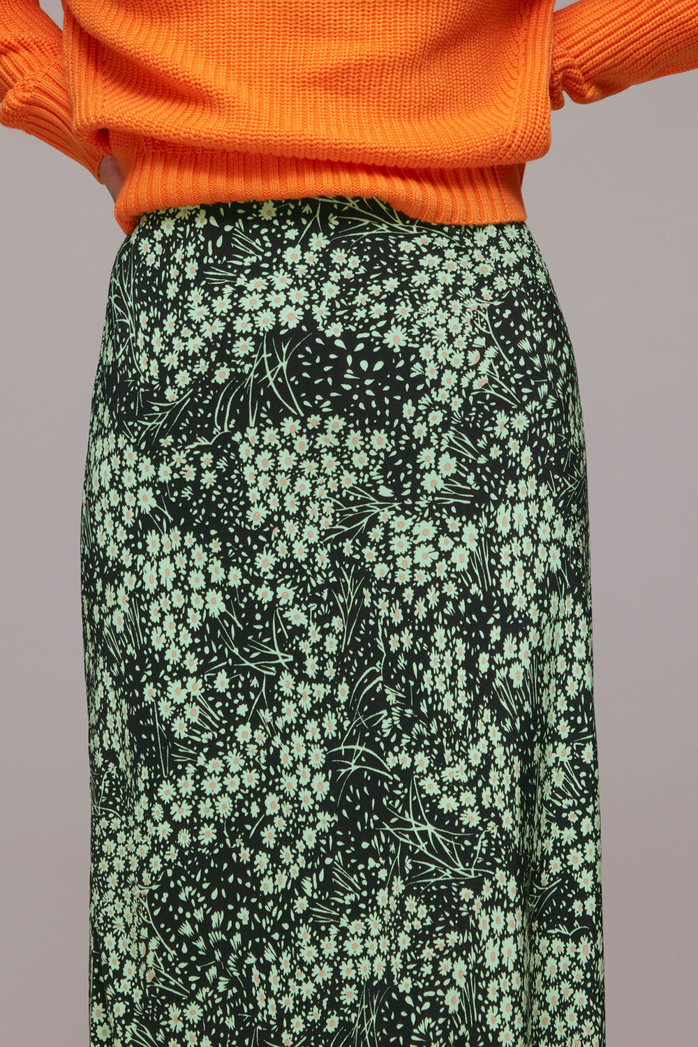 Daisy Meadow Bias Cut Skirt