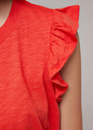 Frill Cap Sleeve T-Shirt