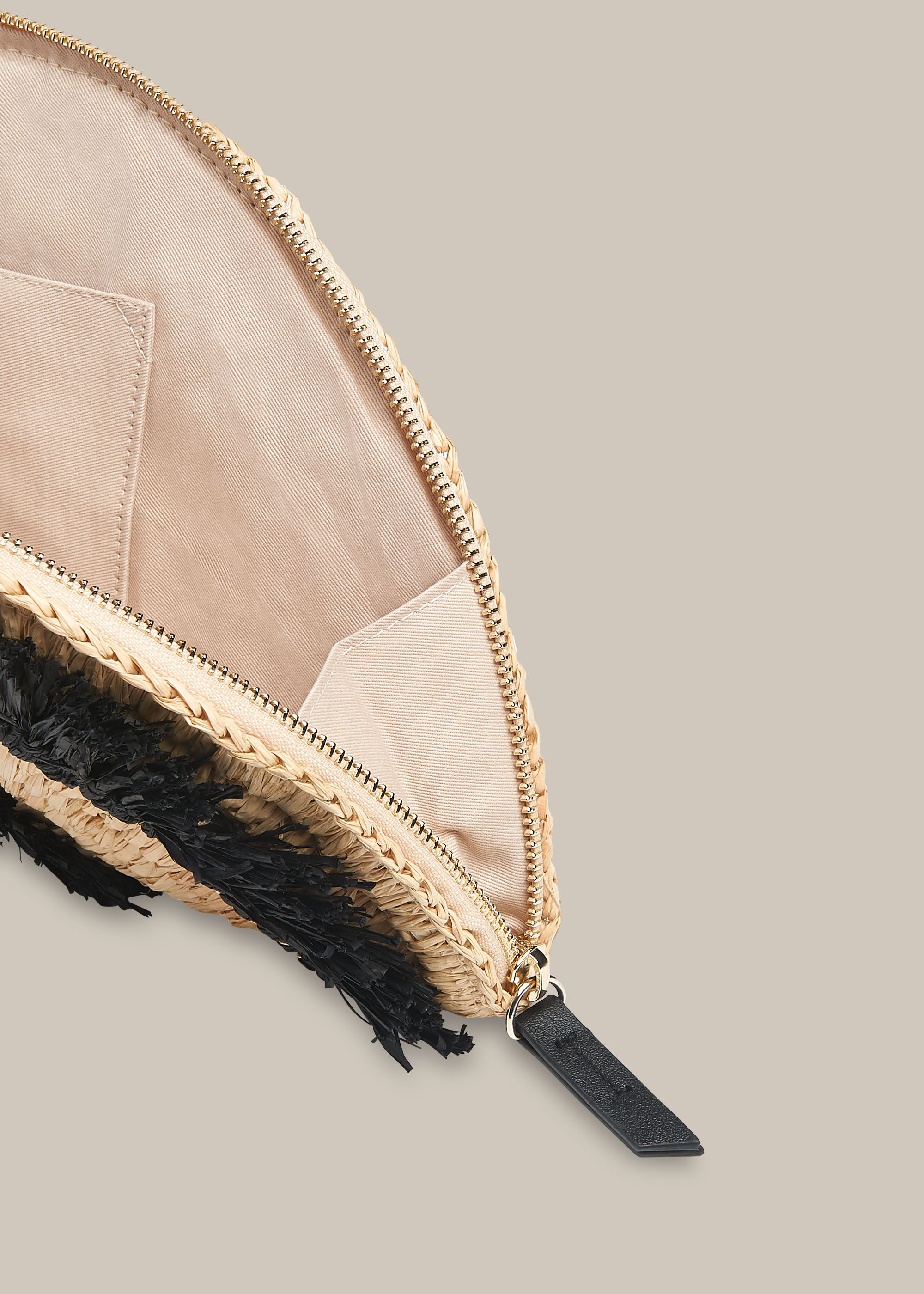 Whistles straw clutch hot sale