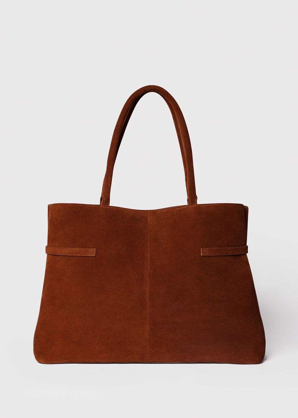 Noelle Suede Buckle Tote Bag