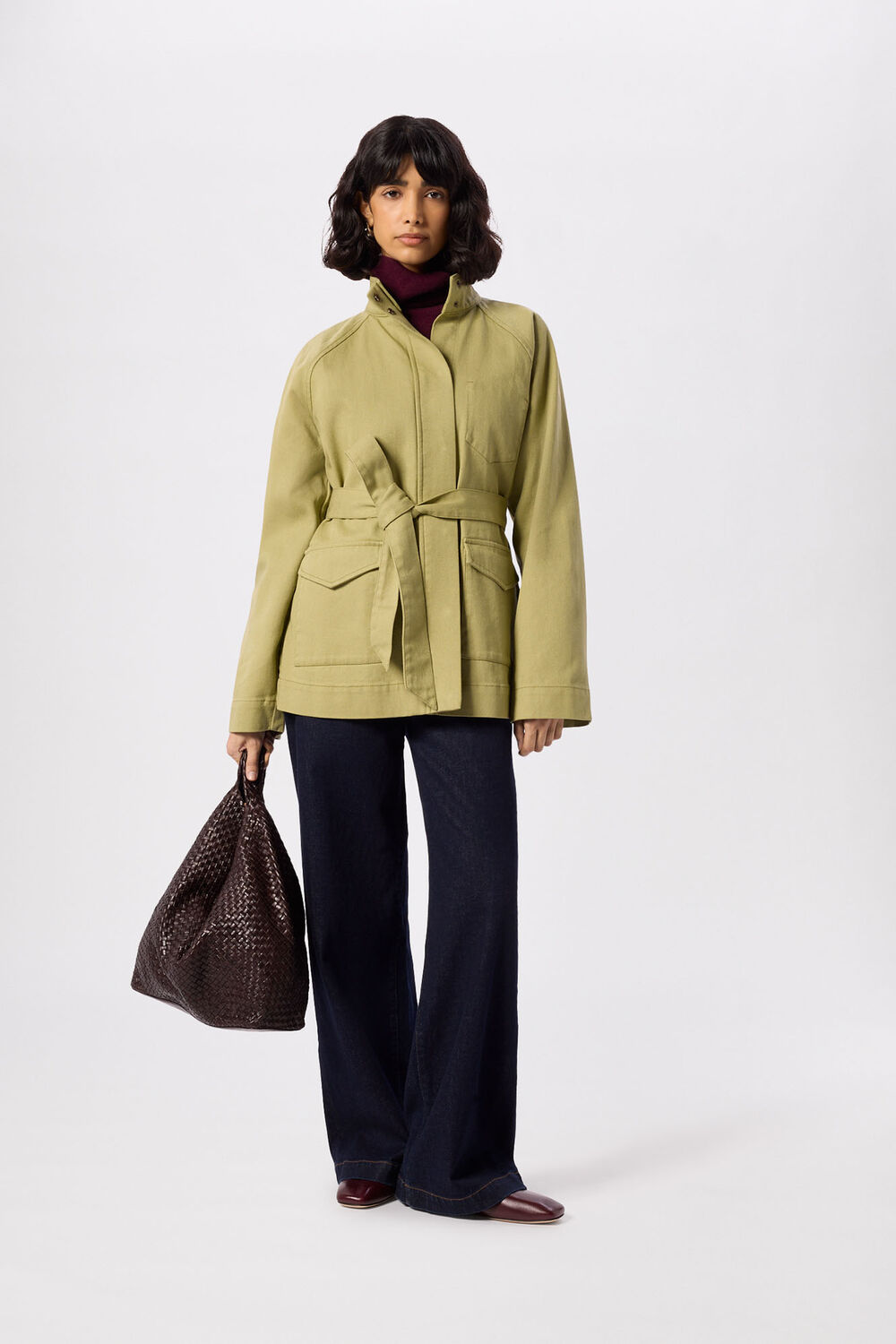 Belted Cotton Safari Jacket