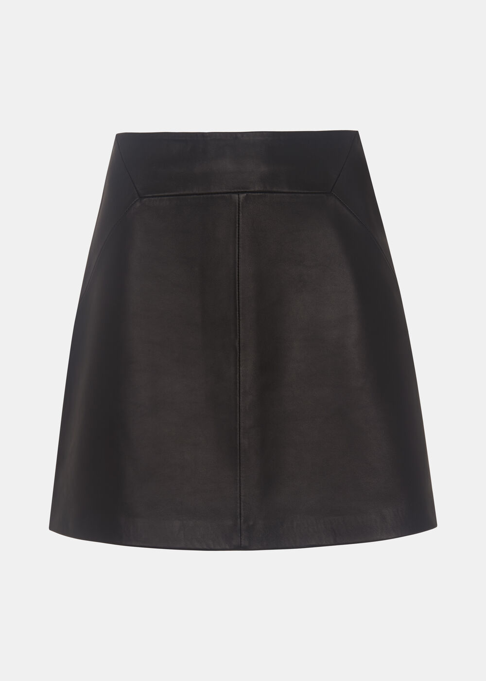 Leather A line Skirt
