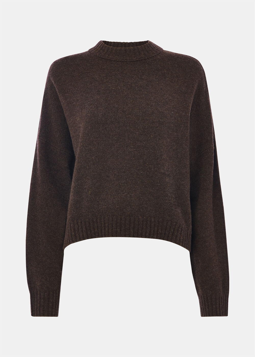 Wool Curved Hem Knit