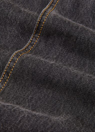 Denim Button Wrap Midi Skirt