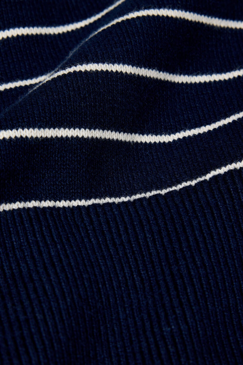 Navy Classic Stripe Cotton Knit